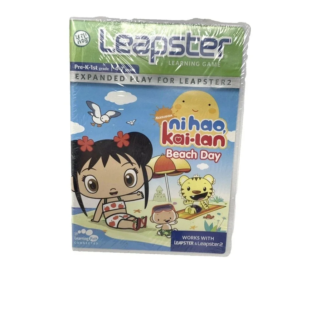 Ni Hao, Kai-lan,Beach Day Leapster Learning Game New Sealed